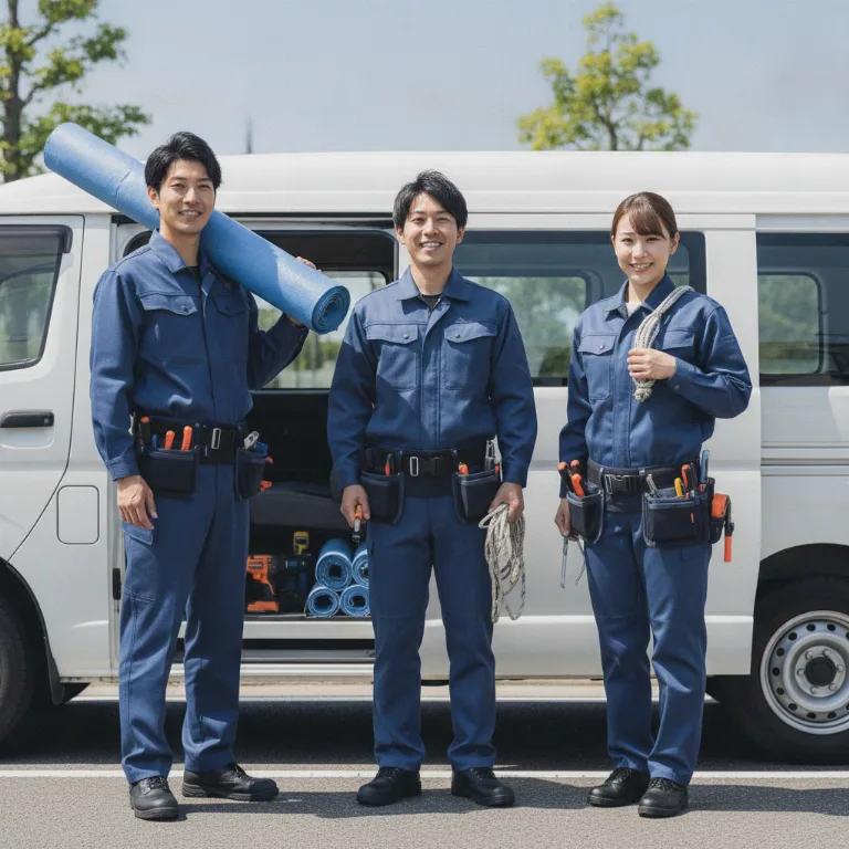 屋根のシート掛け Itoshima